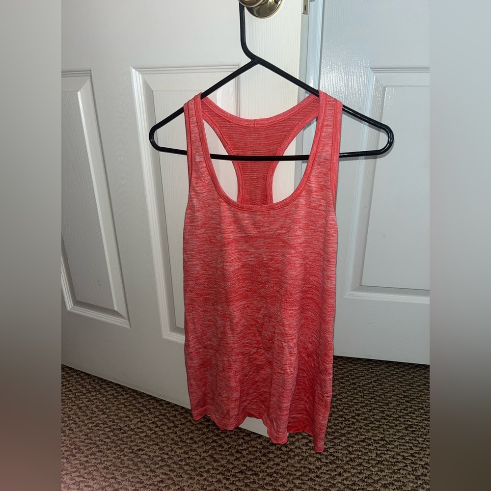 Red Lululemon Swiftly Tank Top